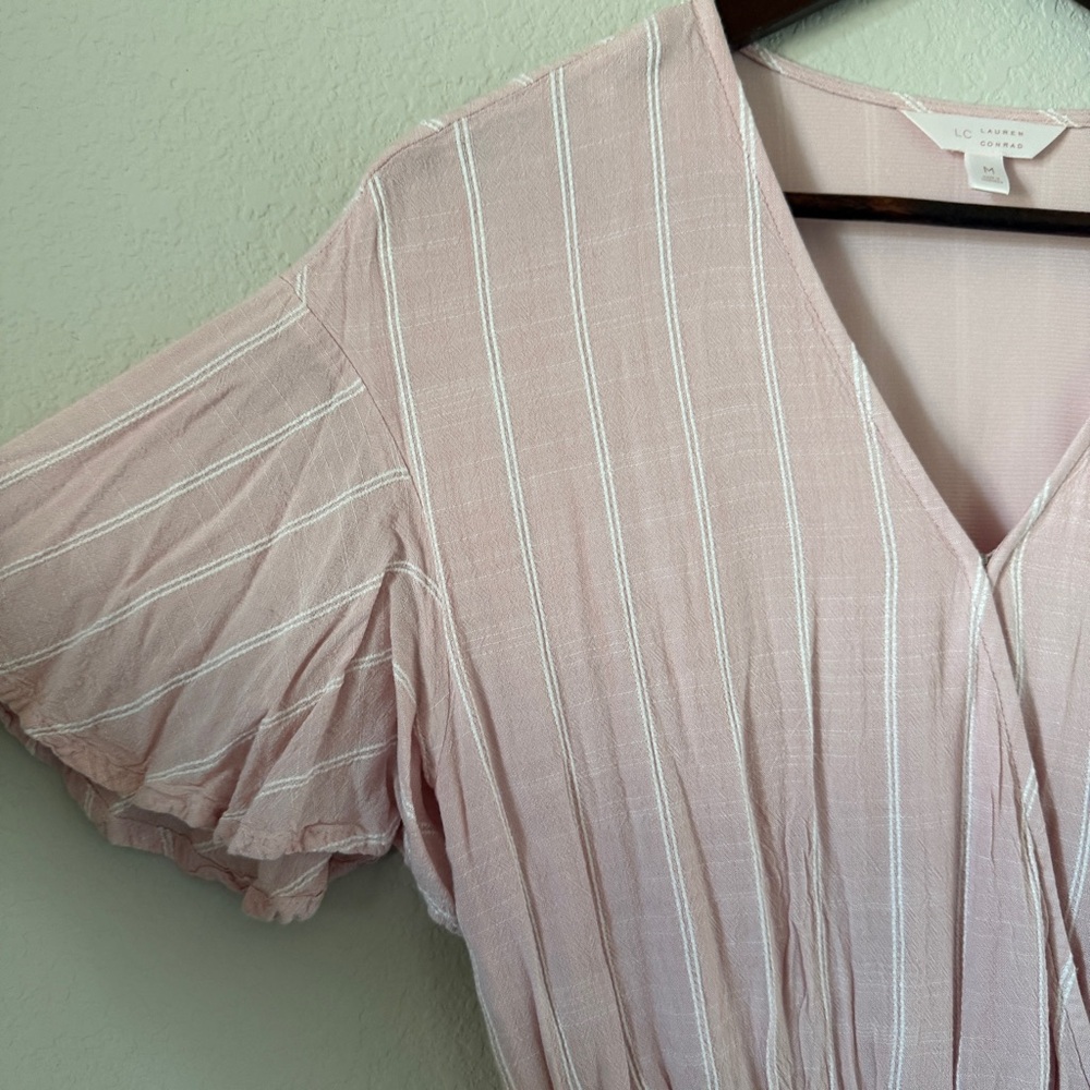 LC Lauren Conrad|  Blush Ruffle Mini Dress - Picture 3 of 5